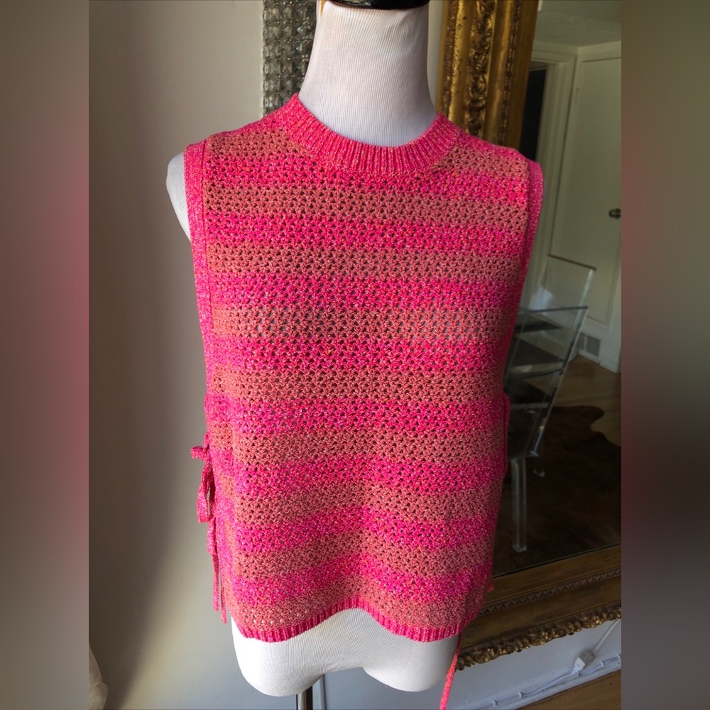 Rag & Bone Pink Knit Sleeveless knit Top